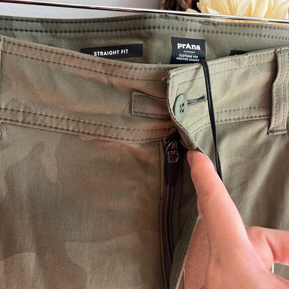 PrAna Women's Halle Straight Athletic Pants II Plus Size 18W Sage Camo - Picture 3 of 12